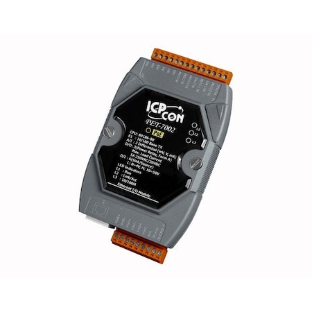 Icp Das 3-channel analog inputs, 6-channel digital inputs and 3-channel Relay outputs mod PET-7002